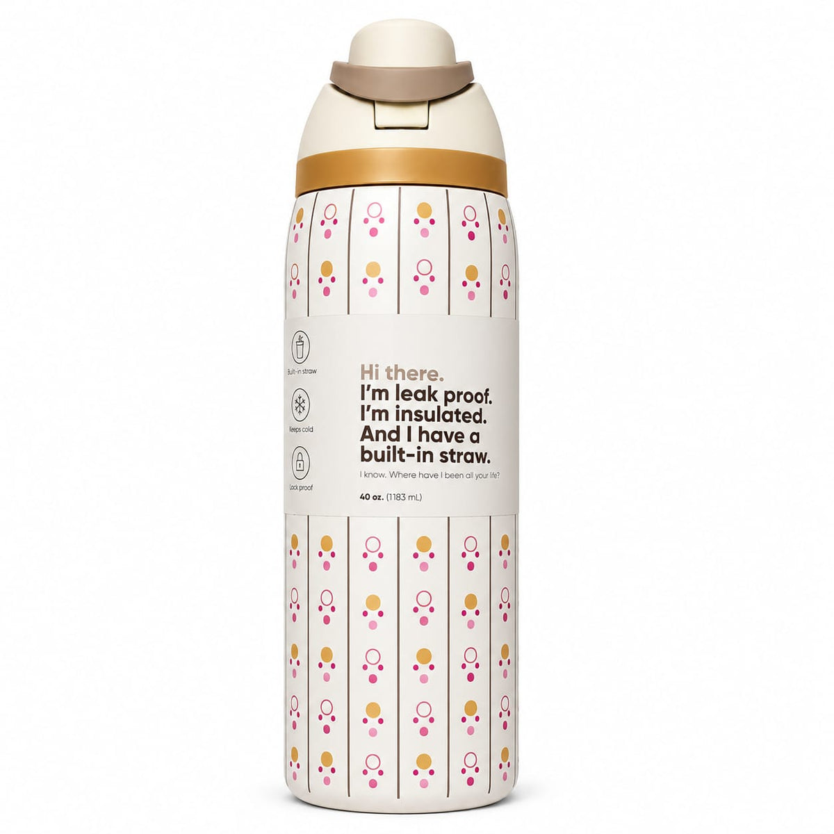 BY MOQA Daisy Doodle Stainless Steel Bottle