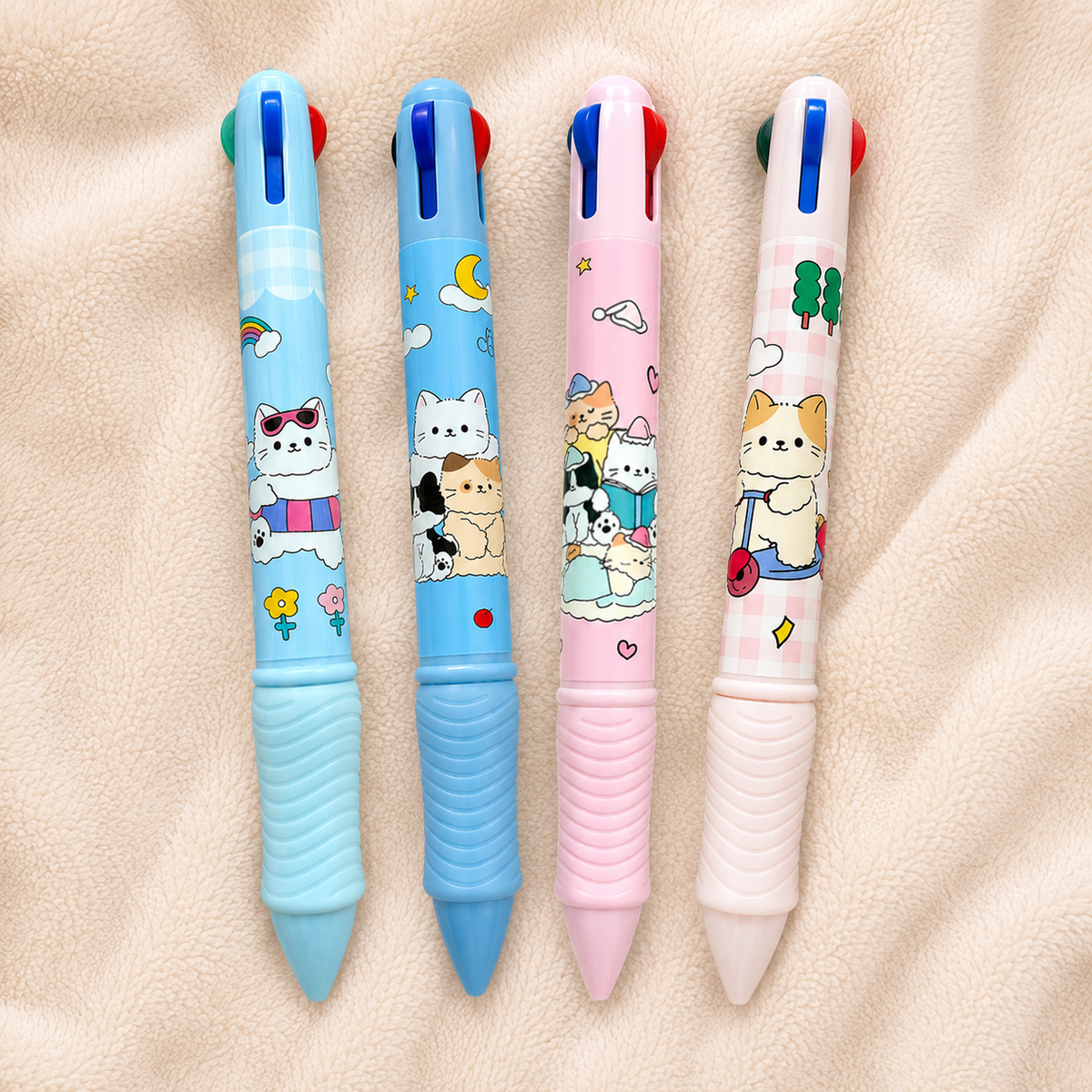 BY MOQA Rainbow Twist 5-Color Jumbo Pen