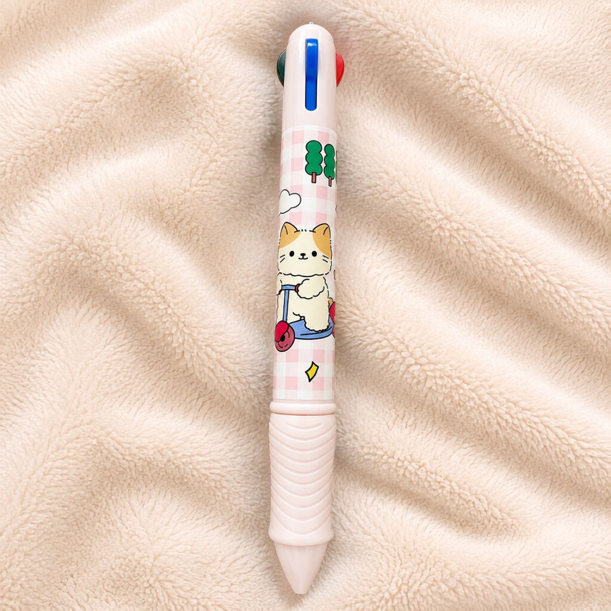 BY MOQA Rainbow Twist 5-Color Jumbo Pen