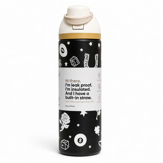 BY MOQA Black Space Stainless Steel Bottle 710ml